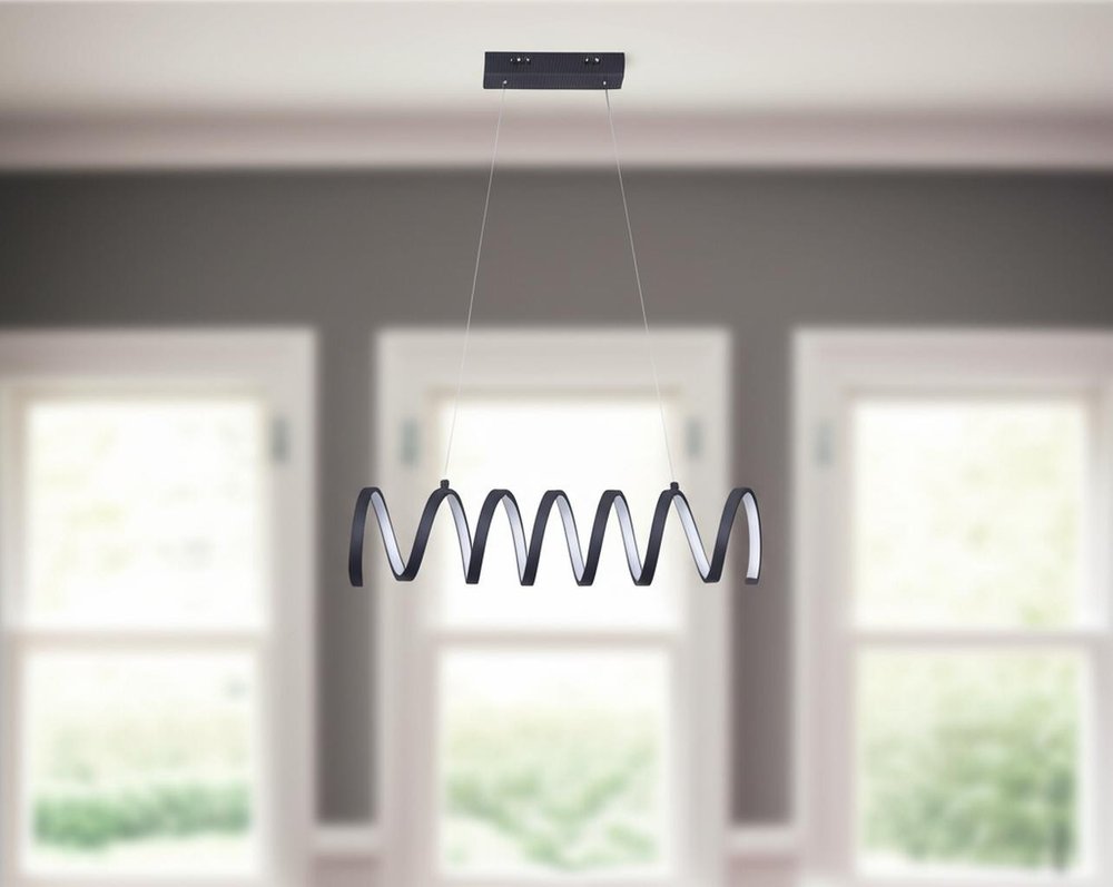 Black Metal LED Chandelier