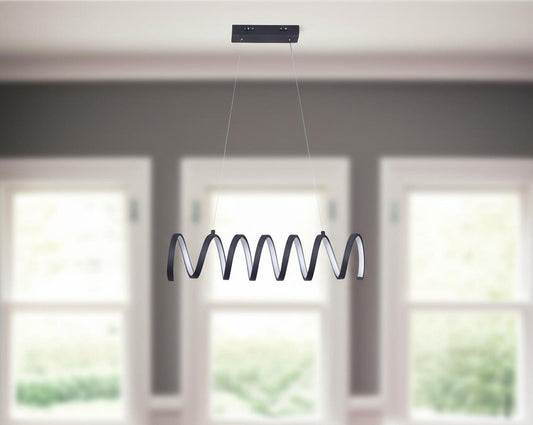 Black Metal LED Chandelier