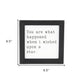 When I wished Upon A Star Black Framed Print Wall Art