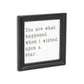When I wished Upon A Star Black Framed Print Wall Art