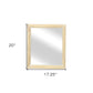 20" Natural Solid Wood Accent Mirror