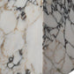 20" Ivory Marble Square Block End Table