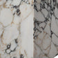 20" Ivory Marble Square Block End Table