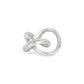 6" Silver Cast Iron Modern Abstract Infinity Knot Tabletop Sculpture