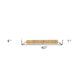 40" Brown Wood Rods And Rope Decorative Tassel