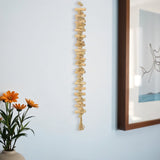 40" Brown Wood Rods And Rope Decorative Tassel