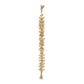 40" Brown Wood Rods And Rope Decorative Tassel