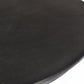 30" Brown Iron Round Pedestal End Table