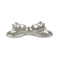 6" Silver Cast Iron Butterfly Handmade Trinket Tray