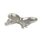 6" Silver Cast Iron Butterfly Handmade Trinket Tray