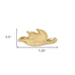 7" Gold Cast Iron Dove Handmade Trinket Tray
