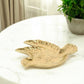 7" Gold Cast Iron Dove Handmade Trinket Tray