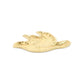 7" Gold Cast Iron Dove Handmade Trinket Tray