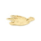 7" Gold Cast Iron Dove Handmade Trinket Tray