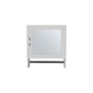18" White Wood, Metal Floating Bathroom Vanity And Medicine Cabinet With Mirror