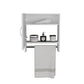 18" White Wood, Metal Floating Bathroom Vanity And Medicine Cabinet With Mirror