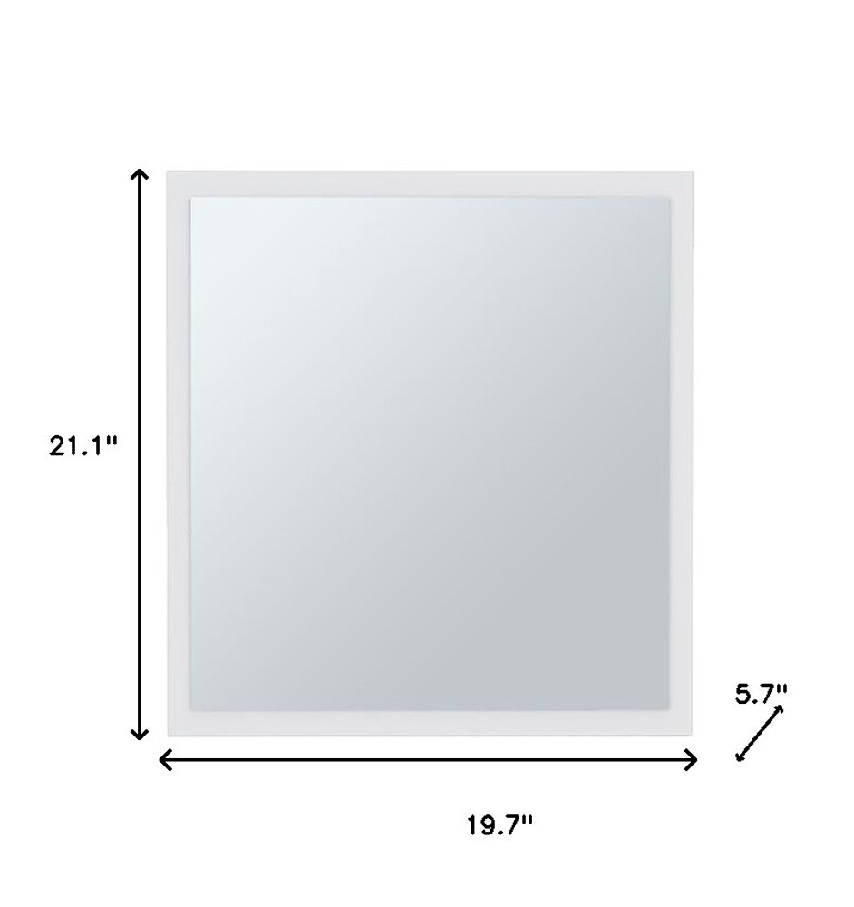 20" White Wood Floating Bathroom Vanity And Medicine Cabinet With Mirror