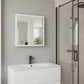20" White Wood Floating Bathroom Vanity And Medicine Cabinet With Mirror