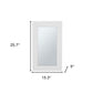 15" White Wood Floating Bathroom Vanity And Medicine Cabinet With Mirror
