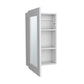 15" White Wood Floating Bathroom Vanity And Medicine Cabinet With Mirror