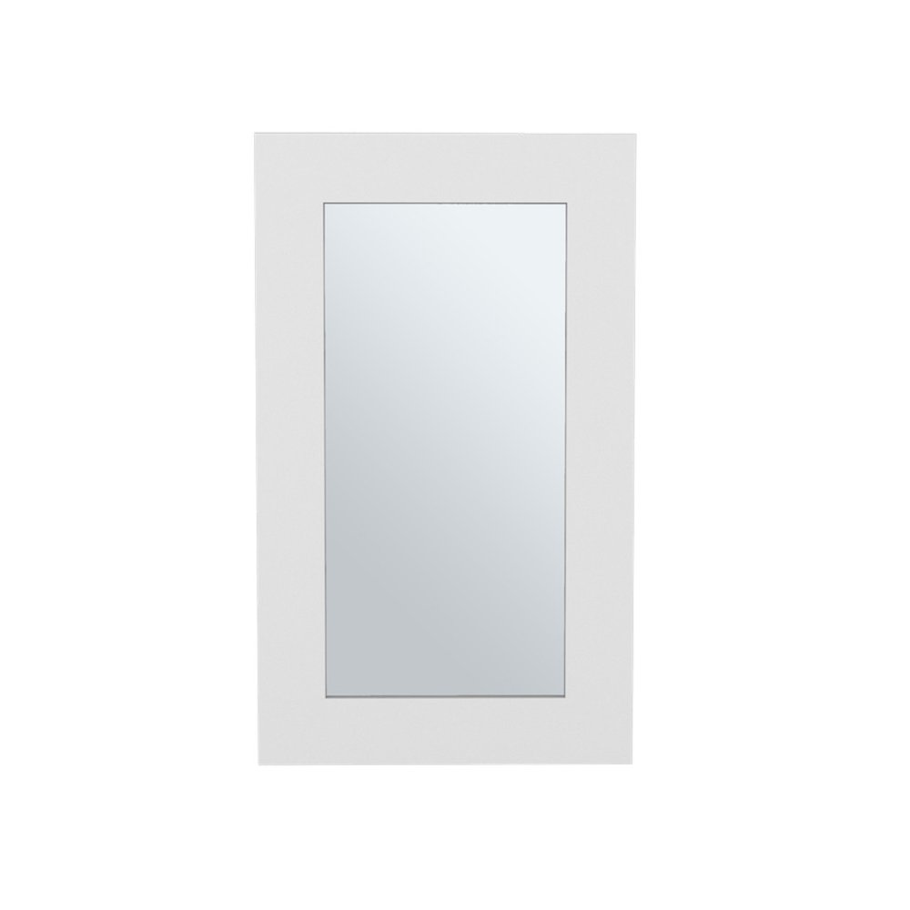 15" White Wood Floating Bathroom Vanity And Medicine Cabinet With Mirror