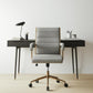 Gray and Bronze Adjustable Height Swivel Rolling Office Chair