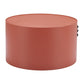 29" Terra Cotta Rounded Aluminum Outdoor Coffee Table