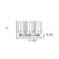 Gray Heavy Duty Plastic Three Chamber Wall Mount Soap Dispenser