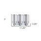 Silver Heavy Duty Plastic Three Chamber Wall Mount Soap Dispenser