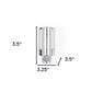 Silver Heavy Duty Plastic Wall Mount Soap Dispenser