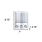 Gray Heavy Duty Plastic Three Chamber Wall Mount Soap Dispenser
