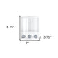 White Heavy Duty Plastic Three Chamber Wall Mount Soap Dispenser