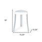 18"  White Aluminum And Heavy Duty Plastic Corner Shower Bench