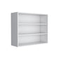 36" White Wood Three Tier Wall Mounted Floating Shelf