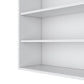 36" White Wood Three Tier Wall Mounted Floating Shelf