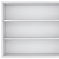 36" White Wood Three Tier Wall Mounted Floating Shelf