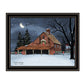 Night Before Christmas Black Framed Wall Art