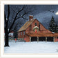 Night Before Christmas White Framed Wall Art