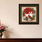 Cardinal Wreath Black Framed Wall Art