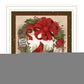 Cardinal Wreath White Framed Wall Art