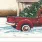 Preparing for Christmas White Framed Wall Art