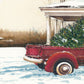 Preparing for Christmas White Framed Wall Art
