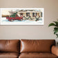 Preparing for Christmas White Framed Wall Art