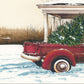 Preparing for Christmas White Framed Wall Art