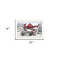 Tree Farm Wagon White Framed Wall Art
