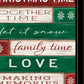 Christmas Time Black Framed Wall Art