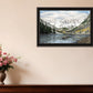 Snowy Mountain Landscape  Black Framed Wall Art