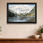 Snowy Mountain Landscape  Black Framed Wall Art