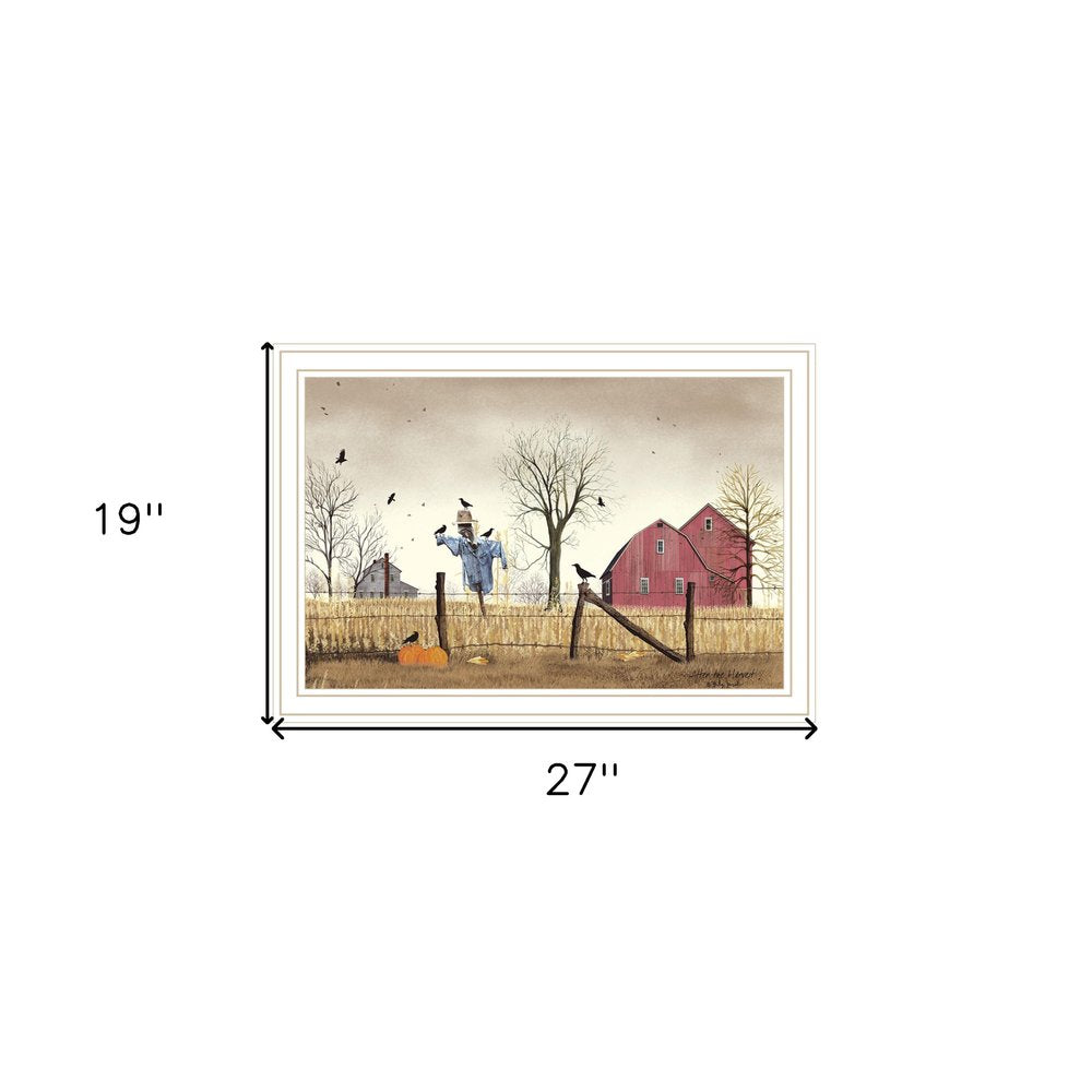 After the Harvest White Framed Wall Art