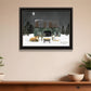 Remembering the Night Christmas Manger Black Framed Wall Art